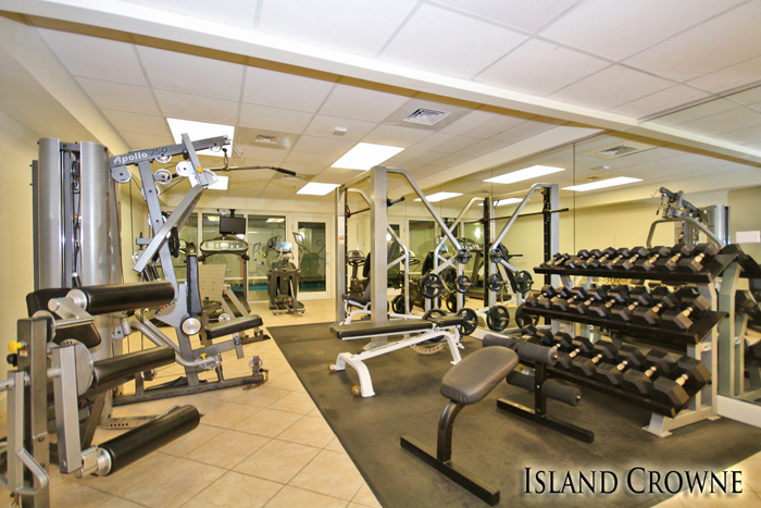 Daytona Beach Condos. Island Crowne Condo Unit 1004 Fitness Room. 1900 N Atlantic Ave